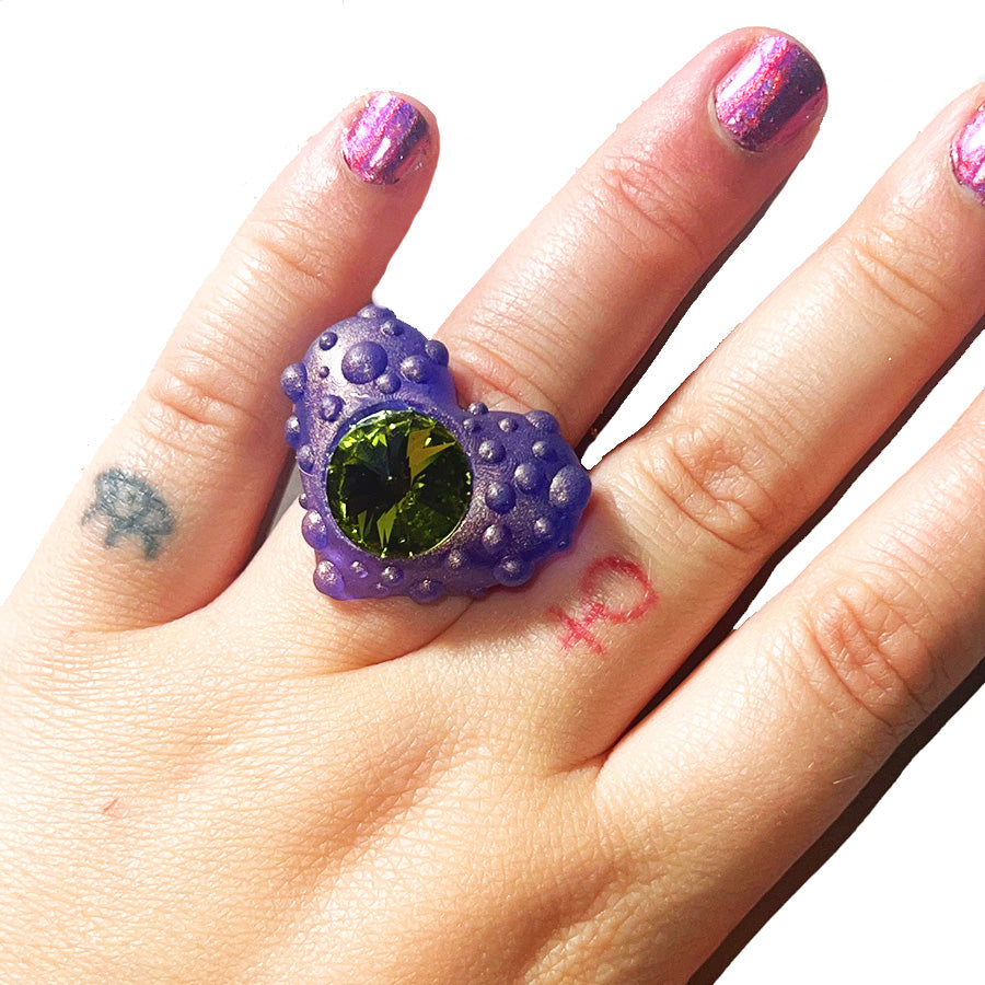 PURPLE BUBBLE RING