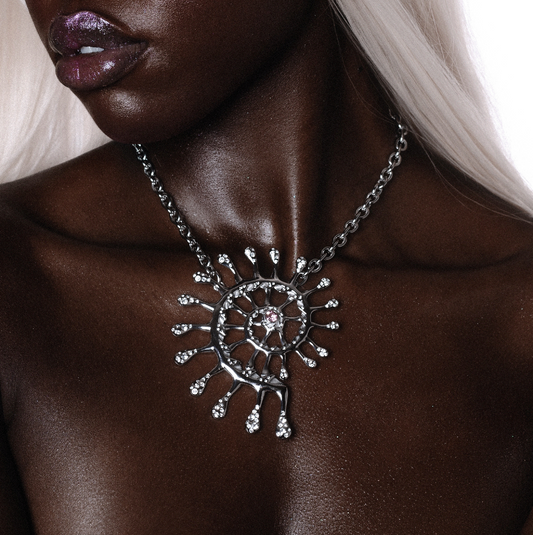 SPIRAL METAL NECKLACE