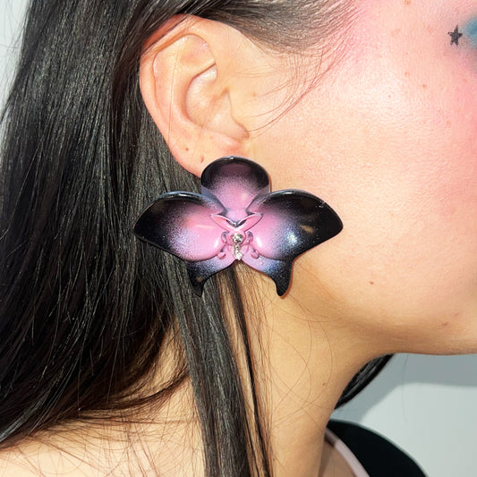 BABY ORCHID EARRING SET