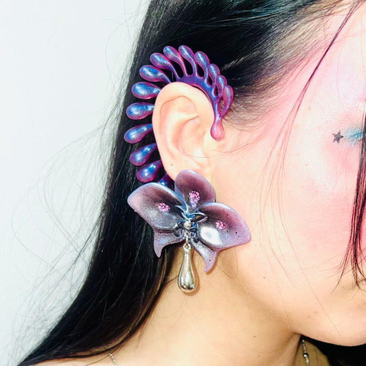 PINK IRIDESCENT EAR CUFF