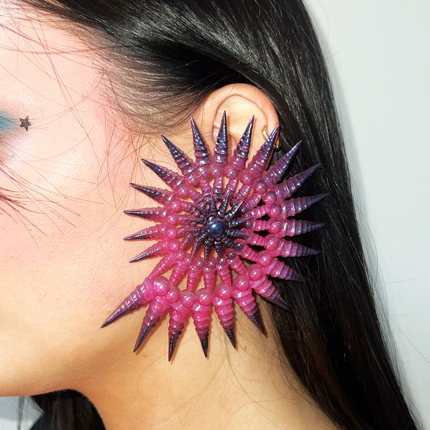 SPIRAL SPIKE EARRING SET