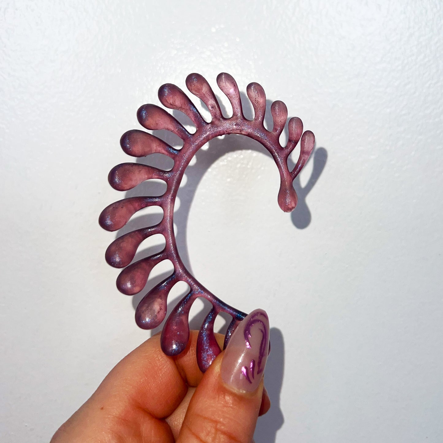 PINK IRIDESCENT EAR CUFF