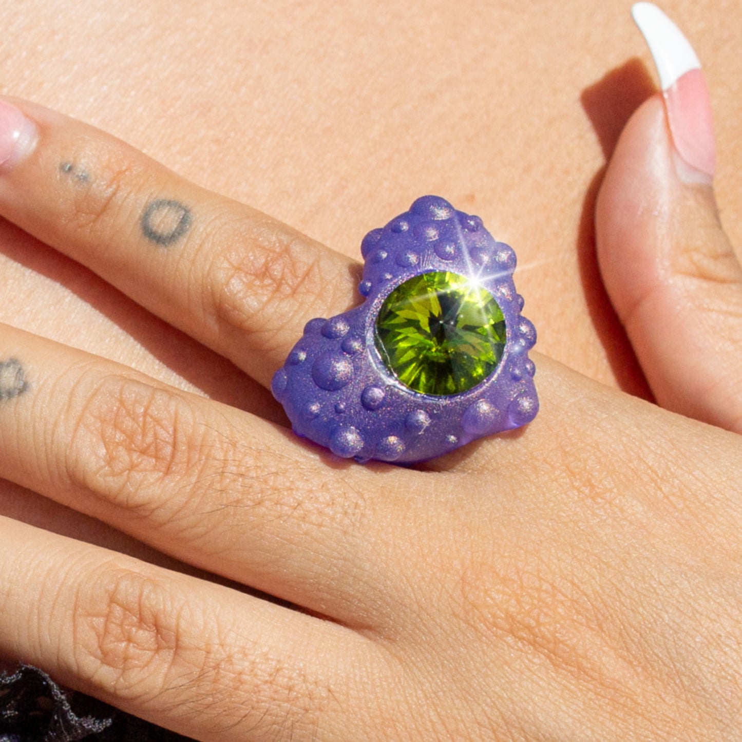 PURPLE BUBBLE RING